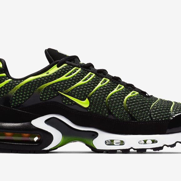 NIKE Air Max Plus, Black / Volt-Dark Grey (Men\'s Size: 12.0) main image 8